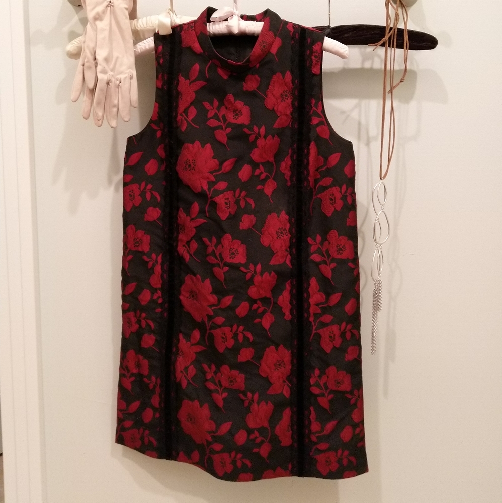 French Connection Mini Dress Mod Style Floral